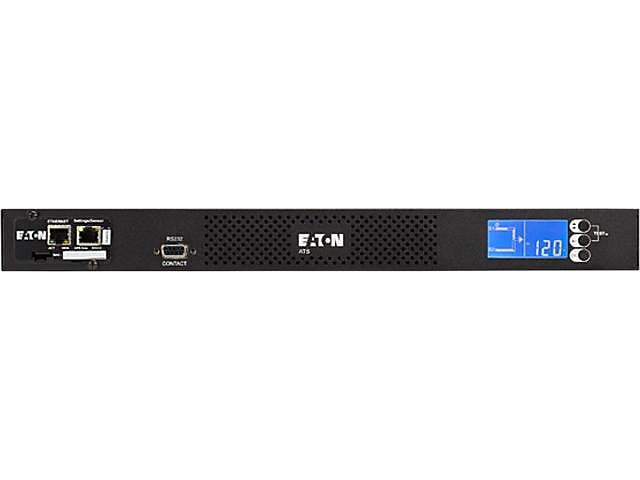 Eaton Single-Phase 120 V Transfer Switches Power Distribution Unit, 10-Outlet, 1U Rack Mount, Black (EATS120)