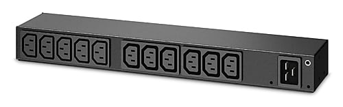 Schneider Electric 100 - 240 VAC Rack Power Distribution Unit, 1U Rack Mount, Black (AP6020A)