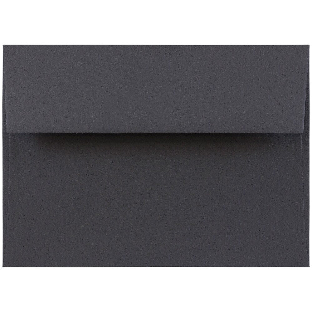 JAM Paper A7 Invitation Envelopes, 5.25 x 7.25, Dark Grey, 25/Pack (36396434)