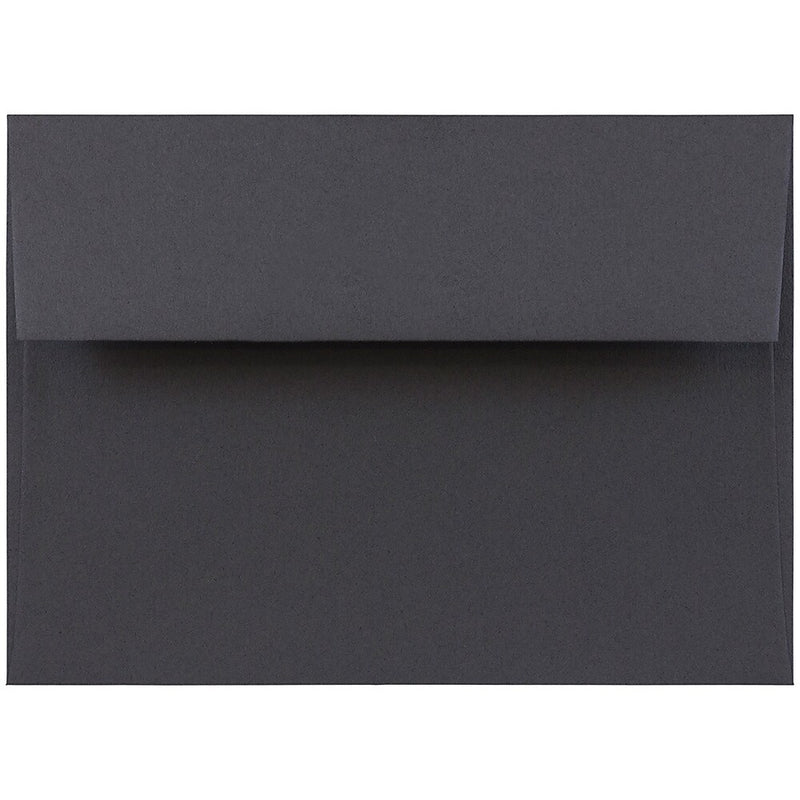 JAM Paper A7 Invitation Envelopes, 5.25 x 7.25, Dark Grey, 25/Pack (36396434)