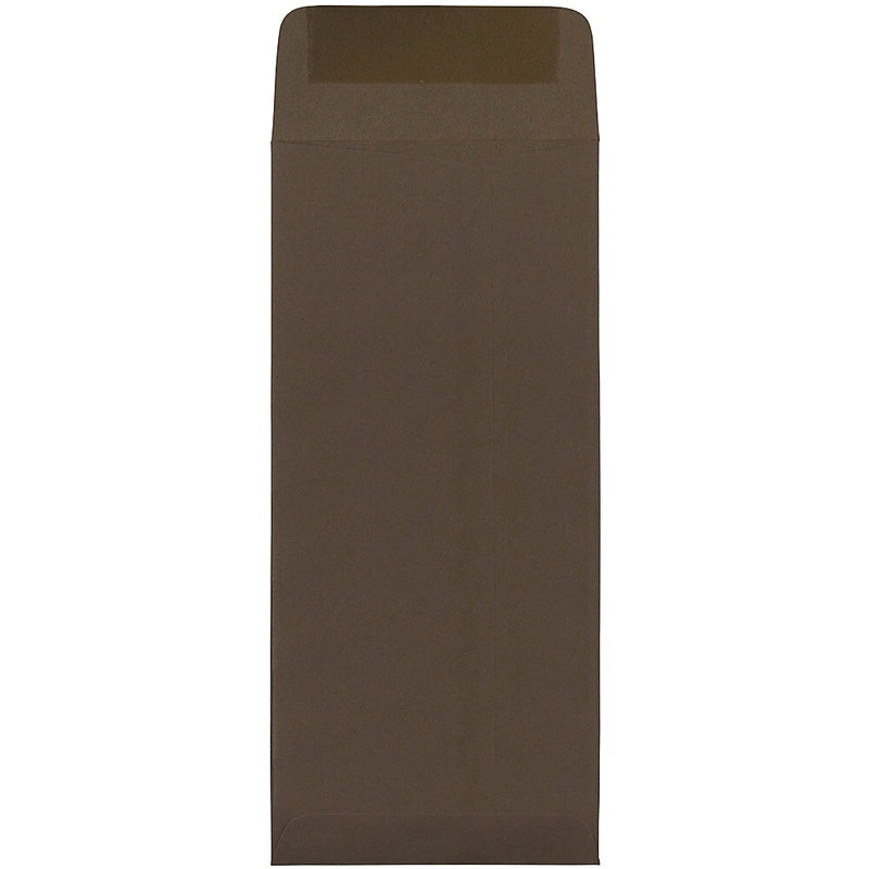 JAM Paper #10 Policy Business Envelopes, 4.125 x 9.5, Chocolate Brown Recycled, 25/Pack (900940724)