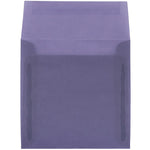 JAM Paper 5.5 x 5.5 Square Translucent Vellum Invitation Envelopes, Wisteria Purple, 25/Pack (PACV504)