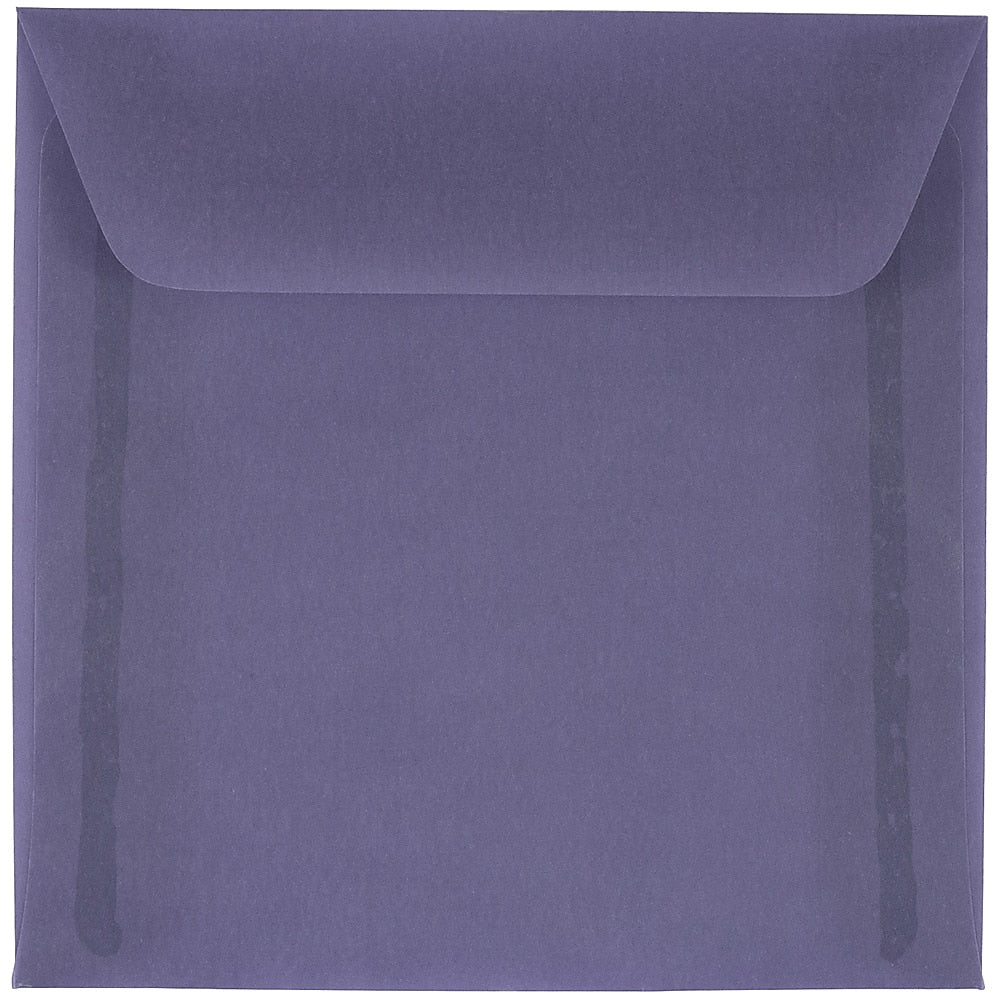 JAM Paper 6 x 6 Square Translucent Vellum Invitation Envelopes, Wisteria Purple, 25/Pack (PACV514)