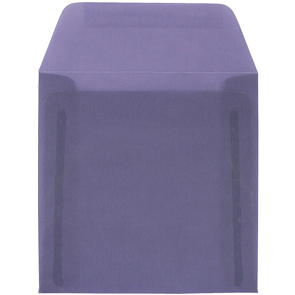 JAM Paper 6 x 6 Square Translucent Vellum Invitation Envelopes, Wisteria Purple, 25/Pack (PACV514)