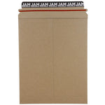 JAM Paper® Stay-Flat Photo Mailer Stiff Envelopes with Self-Adhesive Closure, 9 x 11.5, Brown Kraft, Sold Individually (8866643)
