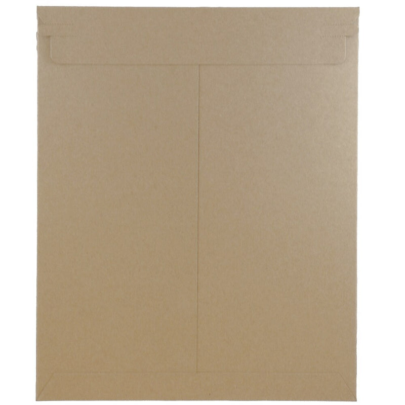 JAM Paper® Stay-Flat Photo Mailer Envelopes, 11 x 13.5, Brown Kraft, Self-Adhesive Closure, Sold Individually (8866644)