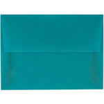 JAM Paper A6 Translucent Vellum Invitation Envelopes, 4.75 x 6.5, Aqua Blue, 25/Pack (PACV664)
