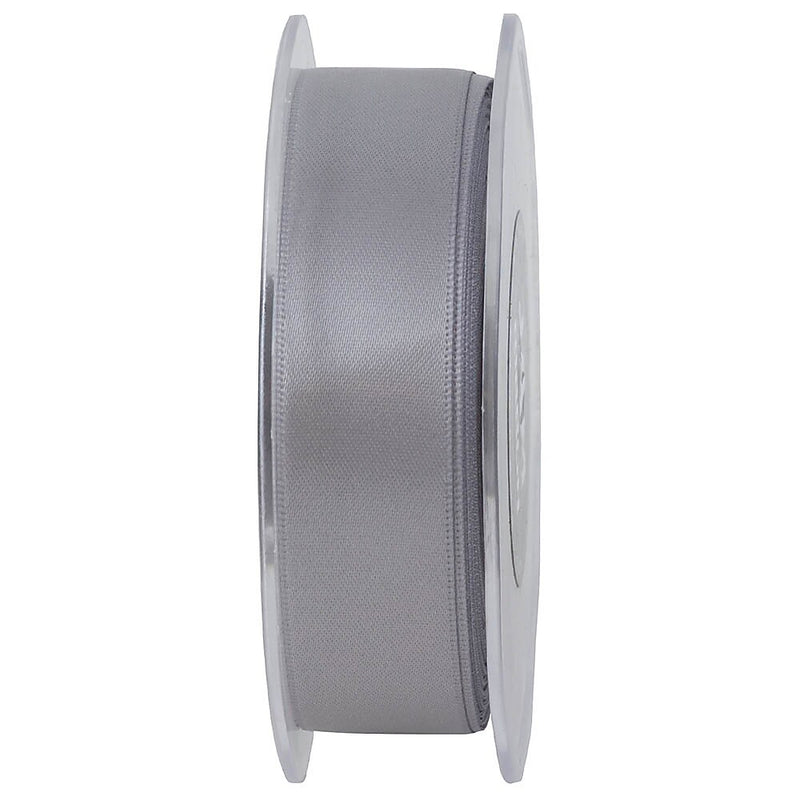 JAM Paper Double Faced Satin Ribbon, Silver (807SASI25)