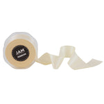 JAM Paper Double Faced Satin Ribbon, Ivory (808SAIV25)