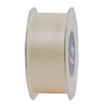 JAM Paper Double Faced Satin Ribbon, Ivory (808SAIV25)