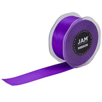 JAM Paper Double Faced Satin Ribbon, Purple (808SAPU25)
