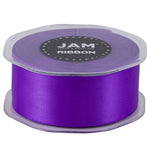 JAM Paper Double Faced Satin Ribbon, Purple (808SAPU25)