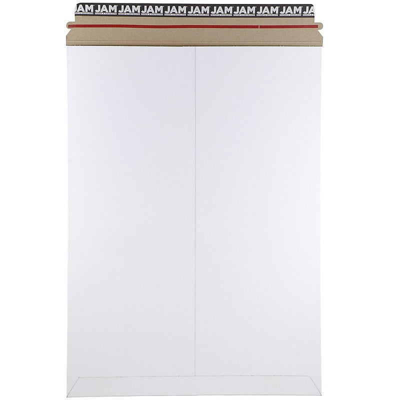 Jam Paper Stay-Flat Photo Mailer, 13" x 18", White, Sold Individually (6PSW)