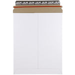 JAM Paper® Stay-Flat Photo Mailer Stiff Envelopes with Self-Adhesive Closure, 9 x 11.5, White, 6 Rigid Mailers/Pack (2PSWB)