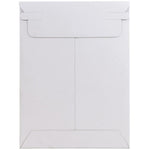 JAM Paper® Stay-Flat Photo Mailer Stiff Envelopes with Self-Adhesive Closure, 6 x 8, White, 6 Rigid Mailers/Pack (1PSWB)
