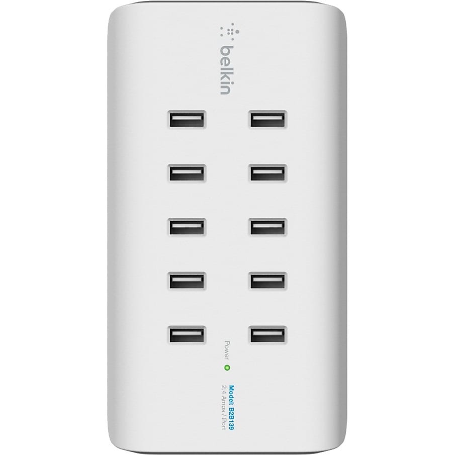 Belkin RockStar USB Charging Station for Most Smartphones, White (B2B139)
