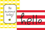 Barker Creek Poster Duet Set, "Hello! You're Awesome" (BC1880)