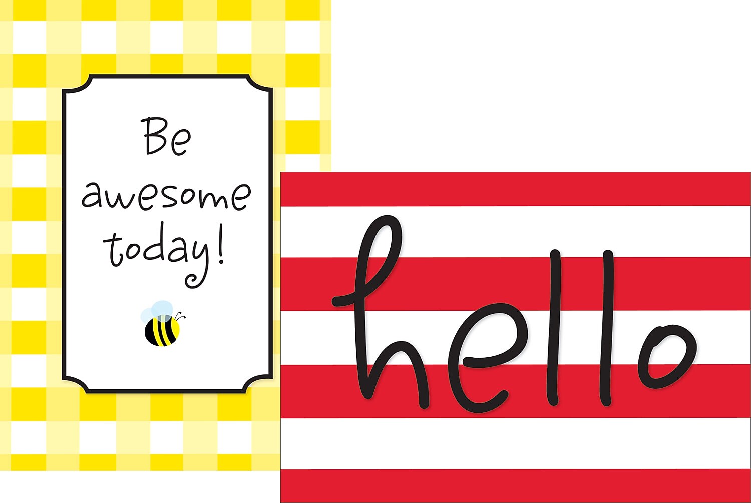 Barker Creek Poster Duet Set, "Hello! You're Awesome" (BC1880)