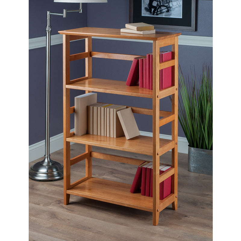 Winsome Solid/Composite Wood 3-Tier Studio Bookshelf, Honey (99342)