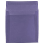 JAM Paper 6.5 x 6.5 Square Translucent Vellum Invitation Envelopes, Wisteria Purple, 25/Pack (1592113)