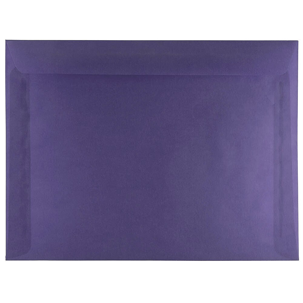 JAM Paper 9 x 12 Booklet Translucent Vellum Envelopes, Wisteria Purple, 25/Pack (1592177)