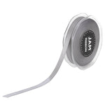 JAM Paper Double Faced Satin Ribbon, Silver (803SASI25)