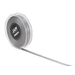 JAM Paper Double Faced Satin Ribbon, Silver (803SASI25)