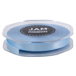 JAM Paper Double Faced Satin Ribbon, Baby Blue (803SALTBU25)