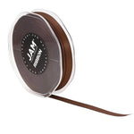 JAM Paper Double Faced Satin Ribbon, Chocolate Brown (803SACHB25)