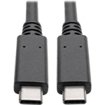 Tripp Lite USB C Cable USB 3.1 Gen 2 w/ 5A Rating 20V M/M USB Type C USB Type-C USB-C 3ft 3' (U420-003-G2-5A)