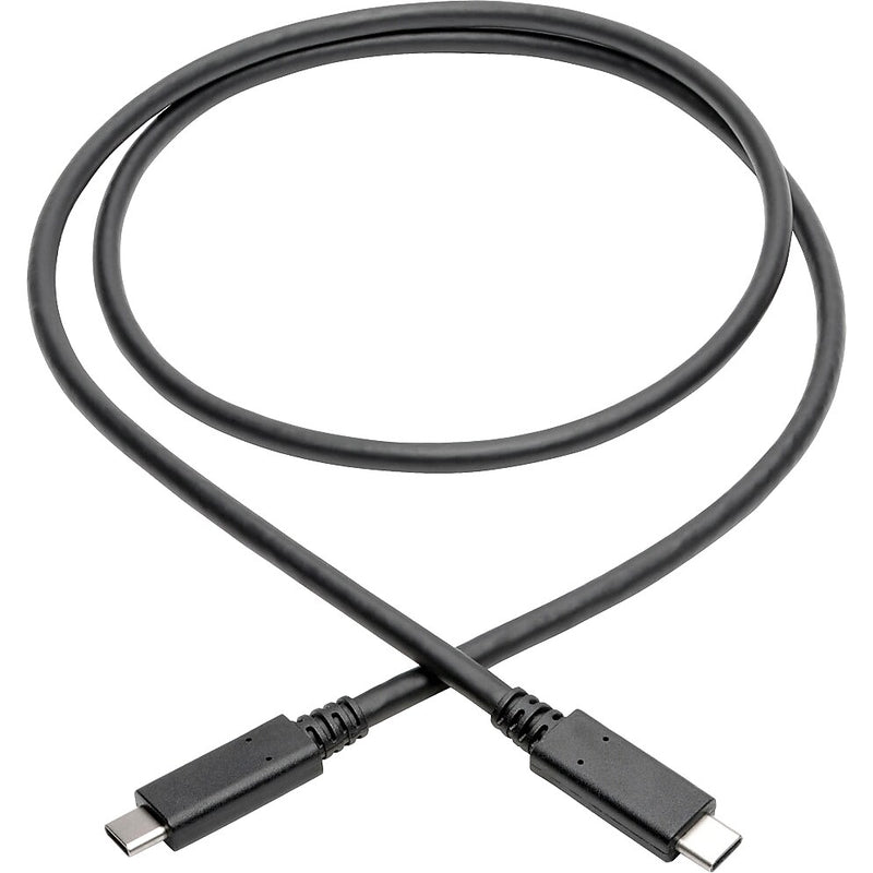 Tripp Lite USB C Cable USB 3.1 Gen 2 w/ 5A Rating 20V M/M USB Type C USB Type-C USB-C 3ft 3' (U420-003-G2-5A)