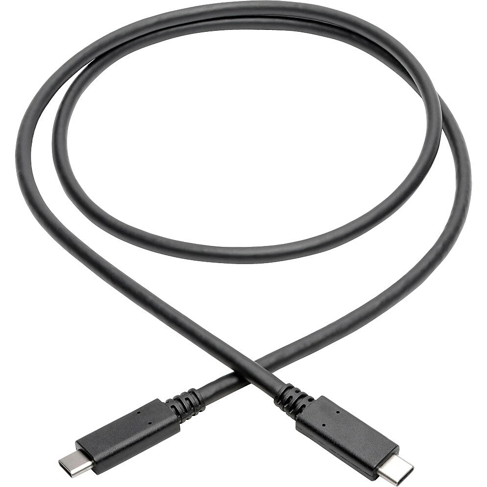 Tripp Lite USB C Cable USB 3.1 Gen 2 w/ 5A Rating 20V M/M USB Type C USB Type-C USB-C 3ft 3' (U420-003-G2-5A)