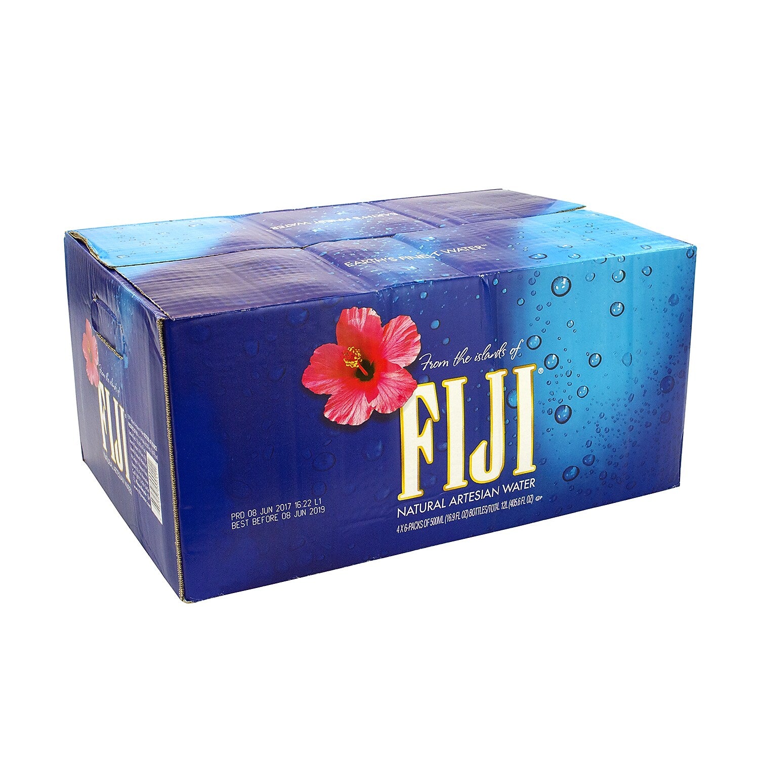 FIJI Natural Artesian Water, 16.9 oz., 24/Carton (220-00741)