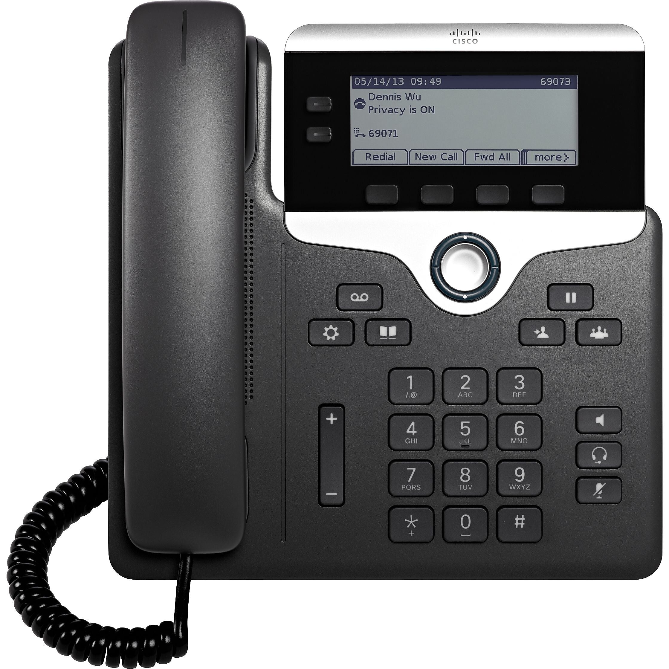 Cisco 7800 VOIP Phone, Black (CP-7821-3PCC-K9=)
