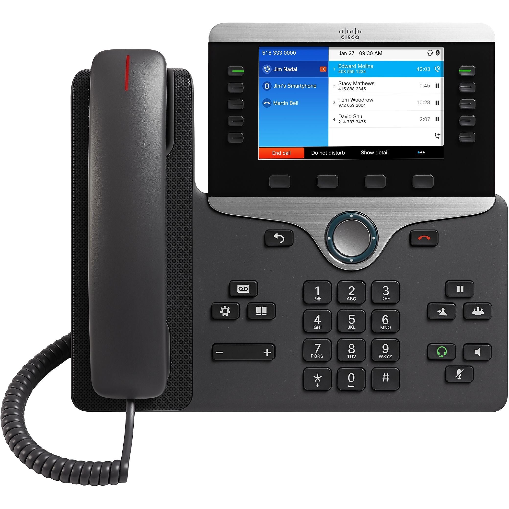 Cisco 8800 VOIP Phone, Charcoal (CP-8851-3PCC-K9=)
