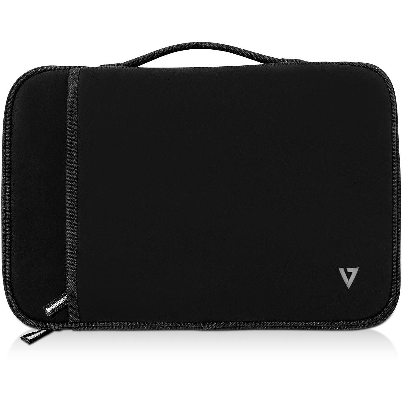 V7 Laptop Sleeve, Black Neoprene (CSE12HS-BLK-9N)