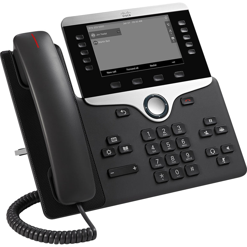 Cisco 8811 IP Phone, Cable, Wall Mountable, Desktop, Charcoal (CP-8811-3PCC-K9=)