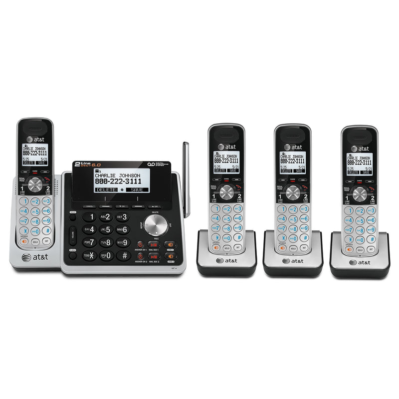 AT&T TL88002 Bundle Cordless Telephone, Silver (80-1260-00)