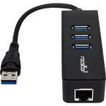 Rocstor Premium 3-Port USB 3.0 Hub, Black (Y10A179-B1)