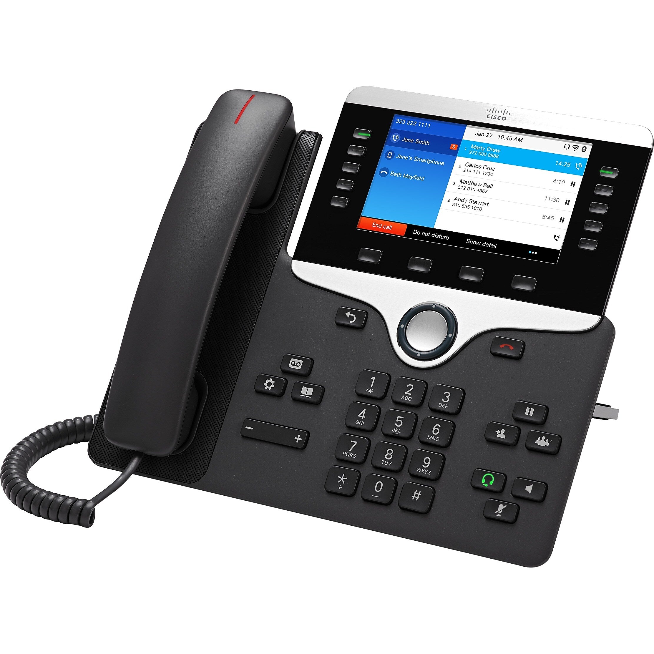 Cisco 8861 IP Phone, Cable, Wall Mountable, Desktop (CP-8861-3PW-NA-K9=)