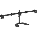 StarTech Triple-Monitor Desktop Stand, Articulating Adjustable Monitor, Up to 27", Black (ARMBARTRIO2)