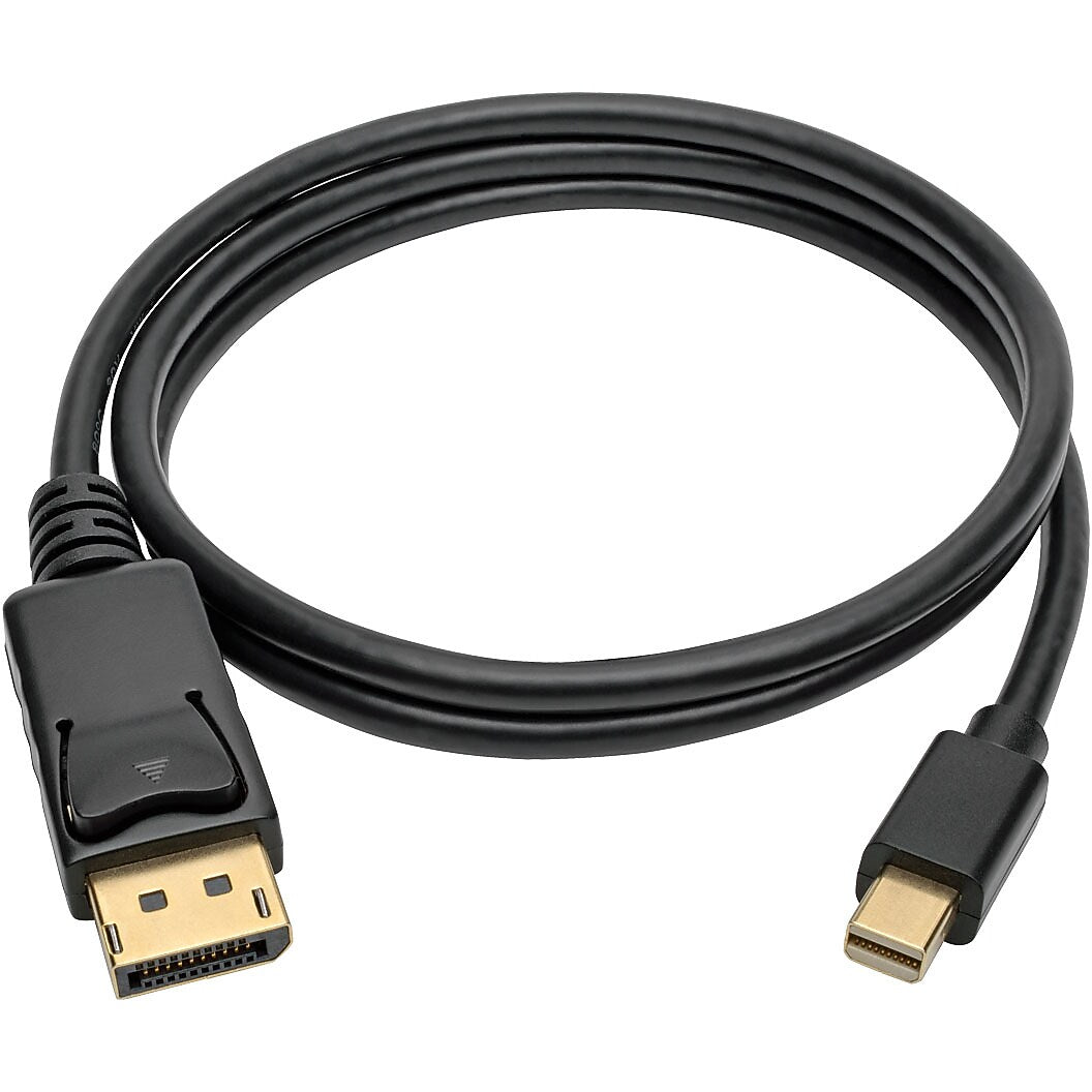 Tripp Lite Mini DisplayPort to DisplayPort Adapter Cable 4K M/M Black Mdp to DP 3ft (P583-003-BK)