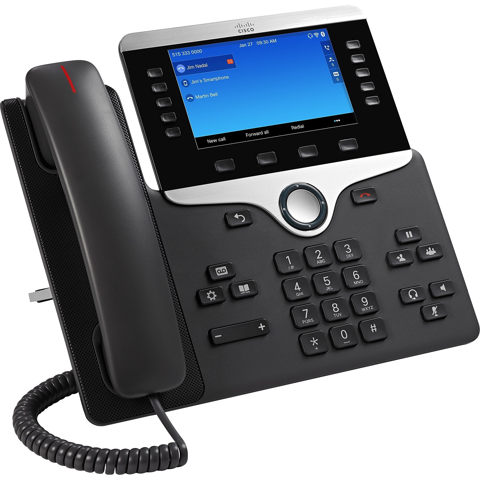 Cisco 8861 IP Phone, Cable, Wall Mountable, Desktop (CP-8861-3PW-NA-K9=)