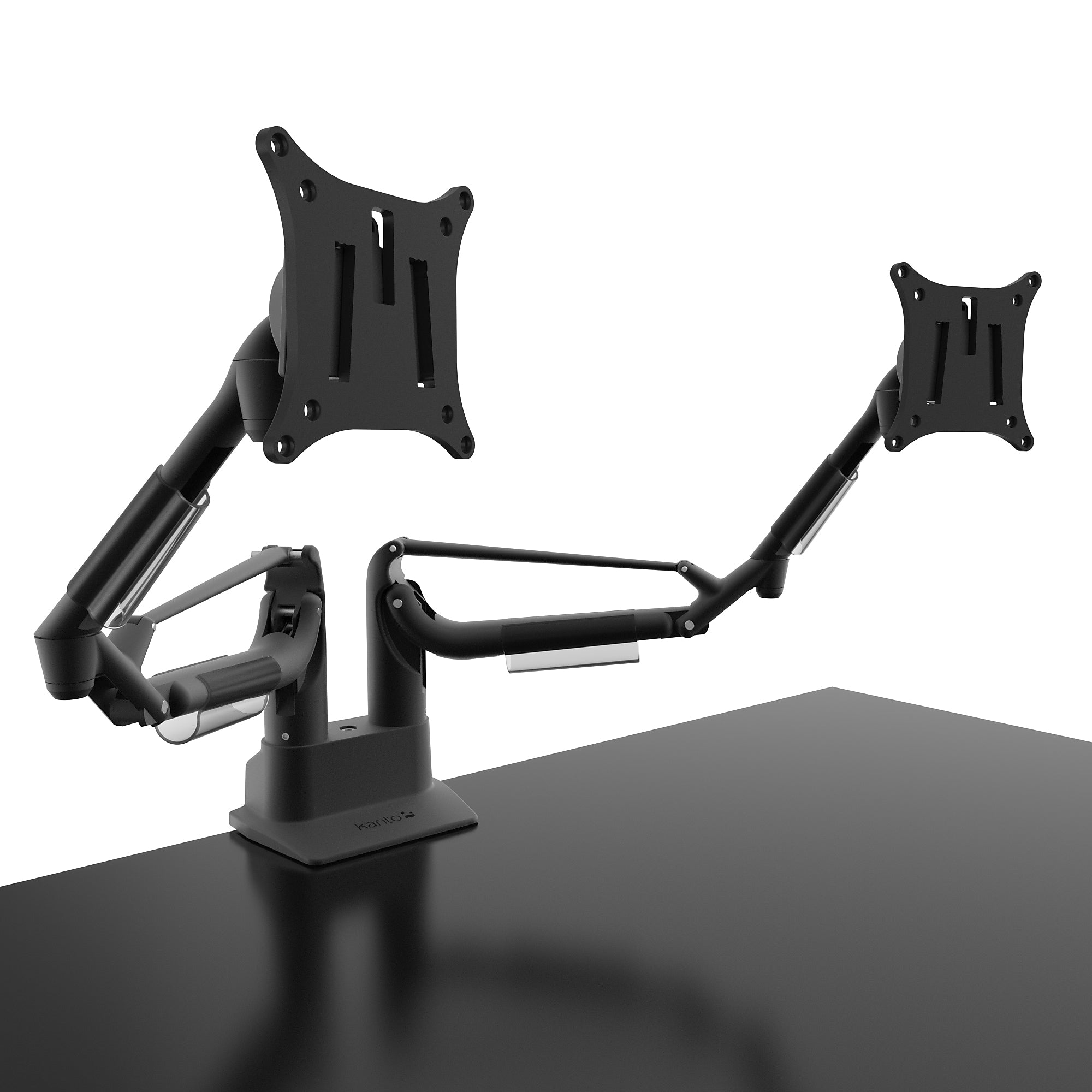 Kanto DMS2000 Adjustable Gas Shock Arm Dual-Monitor Desktop Mount for up to 32" Displays, Black