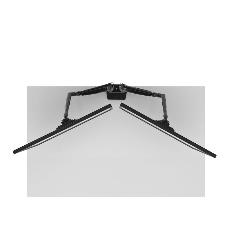 Kanto DMS2000 Adjustable Gas Shock Arm Dual-Monitor Desktop Mount for up to 32" Displays, Black