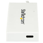 StarTech 4-Port USB-C Hub, White (HB30C3A1CFBW)