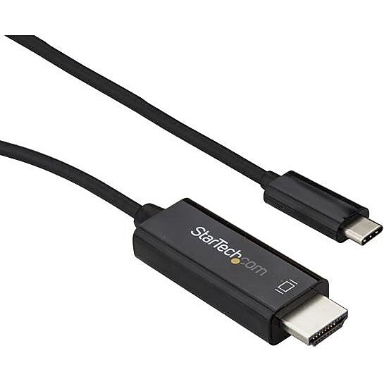 StarTech.com 3 m (10 ft.) USB-C to HDMI Cable, 4K at 60Hz, Black (CDP2HD3MBNL)
