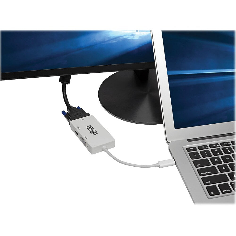 Tripp Lite USB C to HDMI / DVI / VGA Multiport Adapter 4K USB Type C to HDMI, USB-C, USB Type-C (U444-06N-HDV4K)