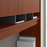 Bush Business Furniture Westfield 60"W Office Desk with Hutch and Mobile File Cabinet, Hansen Cherry (SRC014HCSU)