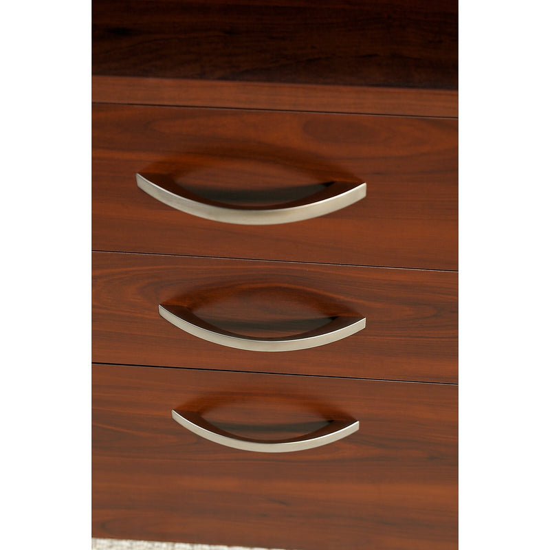 Bush Business Furniture Westfield 66W x 30D Office Desk with Mobile File Cabinet, Hansen Cherry (SRC015HCSU)